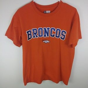 Denver Broncos Embroidered Logo Tee Orange NFL